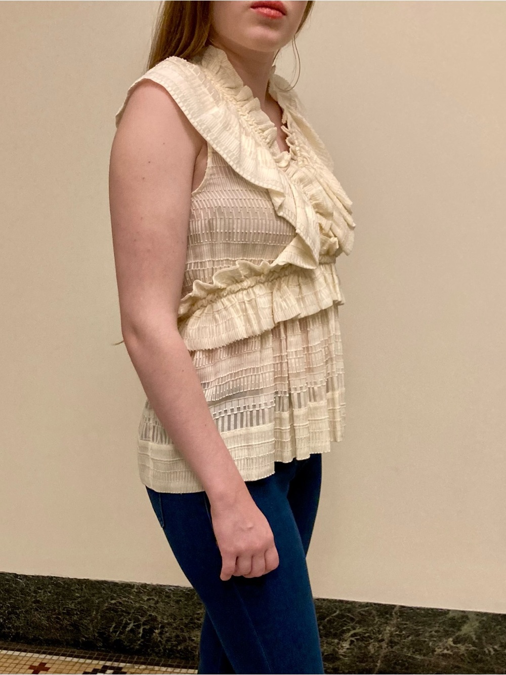 IRO Silk Ruffled Top - Picture 4 of 7